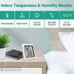 Digital Hygrometer Indoor Thermometer Room Thermometer and Humidity Gauge with Temperature Humidity Monitor