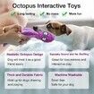 Octopus Squeaky Dog Toy, Puppy Teething Toys for Small Medium Dogs (Blue)