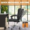 Oikiture Massage Office Chair Executive Gaming Racing Chairs Recliner Seat PU