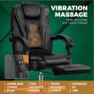 Oikiture Massage Office Chair Executive Gaming Racing Recliner Seat w/ Footrest