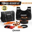 BUNKER INDUST 4WD Complete Recovery Kit Off Road Snatch Strap Dampener 4x4 10PCS