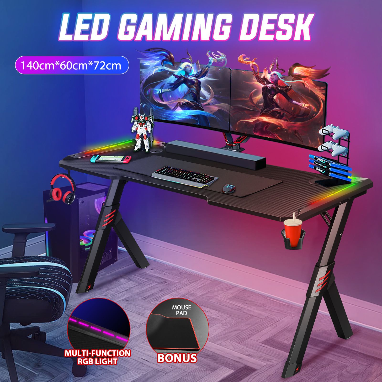 140cm gaming desk