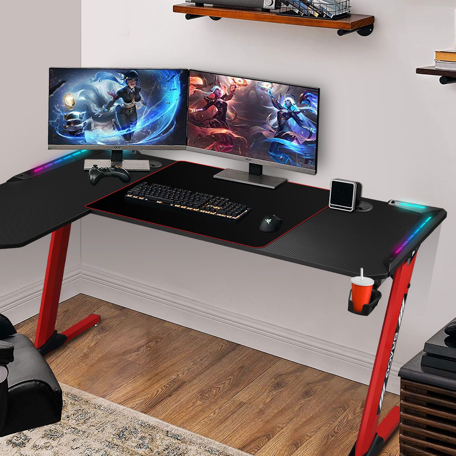 rgb corner desk