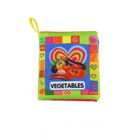 Baby Vegetable Cloth Book - Baby Educational Preschool Early Learning Letters for Kids Toddlers
