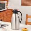 2L Stainless Steel Thermal Coffee Carafe And Double Walled Vacuum Flask,2 Liter Tea, Water, and Coffee Dispenser