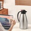 2L Stainless Steel Thermal Coffee Carafe And Double Walled Vacuum Flask,2 Liter Tea, Water, and Coffee Dispenser