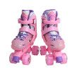 SizeS(26-29) Ice Pink Double-Row Roller Skates Shoes,4 Sizes Adjustable Roller Skating,Suitable For Beginners