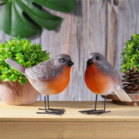 Garden Birds Resin Statue Office Home Decor Desktop Ornaments Craft