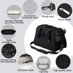 Pet Carrier Airline Approved for Small Dogs, Medium/Small Cats, Cat Travel Carrier(Black)