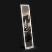 LED Full Length Floor Mirror Free Standing Wall Hanging Hallway Bedroom with Stand and 3 Light Colours