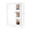 Wall Jewellery Organiser Storage Cabinet Mirror Hanging Makeup Jewelry Armoire Wood