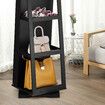 Jewellery Organiser Makeup Storage Cabinet  Mirror  Armoire 360 Degree Rotating Wood Necklace Earring Ring Holders