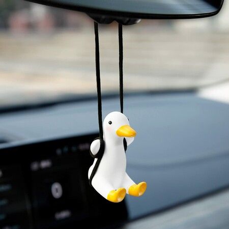 Super Cute Swing Duck Mirror Hanging Car Interior Accessories (Duck)