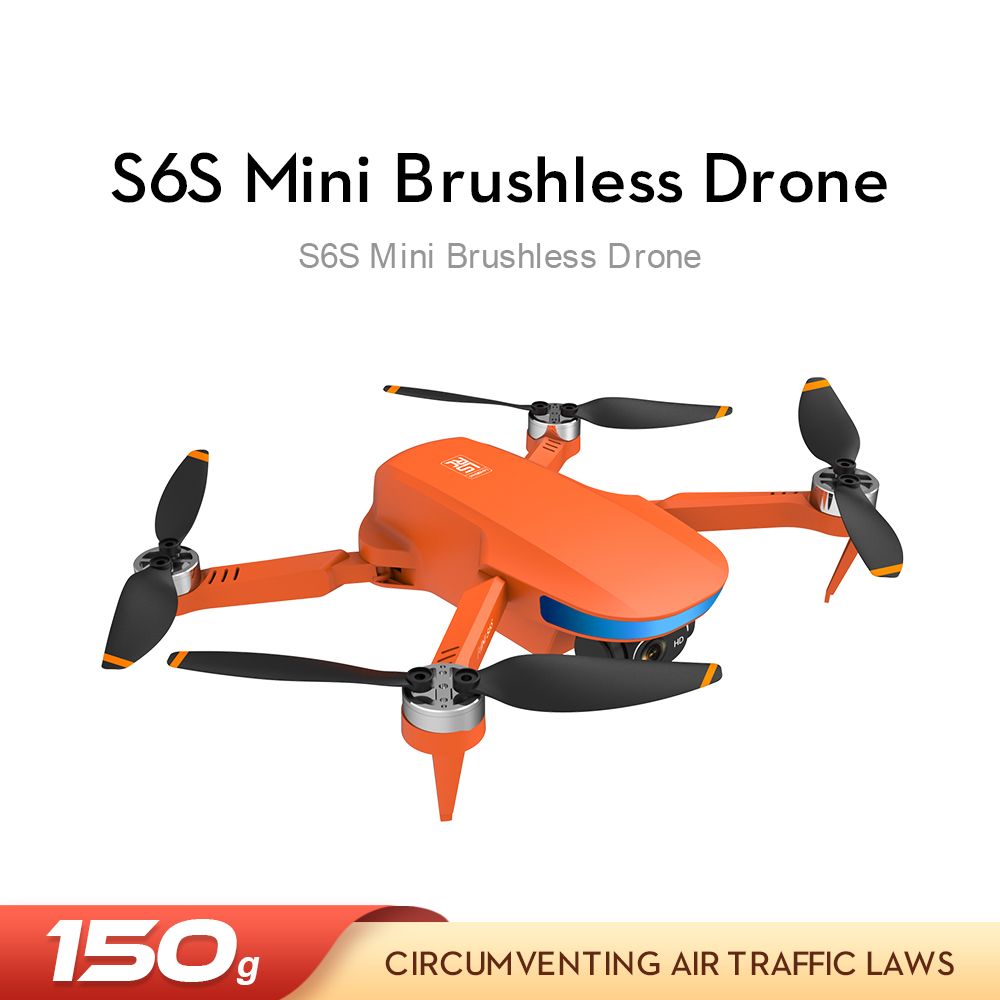 MINI GPS 5G WIFI FPV With 4K HD Camera 25mins Flight Time Brushless Foldable RC Drone Quadcopter RTF Col.Orange