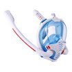 Full Face Silicone Snorkel Mask for Men Women Adults Youth Use ( size L/XL) White