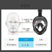 Full Face Silicone Snorkel Mask for Men Women Adults Youth Use ( size M/S)