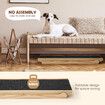 Petscene Dog Stairs Pet Ramp Puppy 4 Level Adjustable Ladder for Bed Car Outdoor Indoor Pine Wood