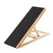 Petscene Dog Stairs Pet Ramp Puppy 4 Level Adjustable Ladder for Bed Car Outdoor Indoor Pine Wood