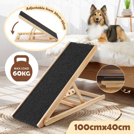 Dog Cat Pet Ladder for High Bed Chair 2 Steps Sofa N/C Dog Stairs Pet Ramp Ladder Pet Stairs Step Car,55x40x25cm Couch Sponge Truck 