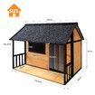 Petscene XXL Size Dog Kennel Wooden Puppy Home Shelter Pet House Outdoor Indoor