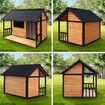 Petscene XXL Size Dog Kennel Wooden Puppy Home Shelter Pet House Outdoor Indoor