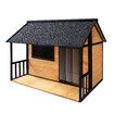 Petscene XXL Size Dog Kennel Wooden Puppy Home Shelter Pet House Outdoor Indoor