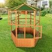 Petscene Bird Cage Aviary XL Size Wooden Cockatiel Budgie Pigeon Parrot Coop 