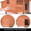 Pestscene XXL Size Wooden Chicken Coop Rabbit Bunny Hutch Pet Duck Cage Poultry House Animal Home with Nesting Box