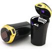 Car Ashtray,Portable Auto Smokeless Vehicle Ash Stainless with Lid for Women Men