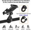 Mobile Phone Holder Bicycle Universal Motorcycle Rear View Mirror Mobile Phone Holder (Black)
