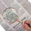 Magnifying Glass Classic loupe Magnifier 6X, Handheld for Reading Hobbies