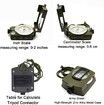 Military Compass Metal Sighting Lensatic Compass, Survival Navigation Compass for Hiking, Camping, Hunting, Backpacking