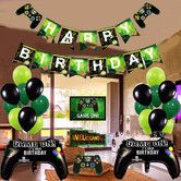 Video Game Birthday Decorations Party Balloons Happy Birthday Banner for Birthday Party Game Party