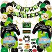 Video Game Birthday Decorations Party Balloons Happy Birthday Banner for Birthday Party Game Party