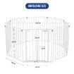 Pet Playpen Safety Fence Fire Guard Barrier Kid Activity Centre Play Yard Dog Enclosure w/ Door 8 Panels 4 in 1 XL