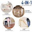 Pet Playpen Safety Fence Fire Guard Barrier Kid Activity Centre Play Yard Dog Enclosure w/ Door 8 Panels 4 in 1 XL