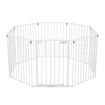 Pet Playpen Safety Fence Fire Guard Barrier Kid Activity Centre Play Yard Dog Enclosure w/ Door 8 Panels 4 in 1 XL