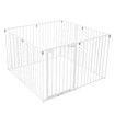 Pet Playpen Safety Fence Fire Guard Barrier Kid Activity Centre Play Yard Dog Enclosure w/ Door 8 Panels 4 in 1 XL