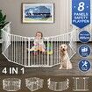 Pet Playpen Safety Fence Fire Guard Barrier Kid Activity Centre Play Yard Dog Enclosure w/ Door 8 Panels 4 in 1 XL