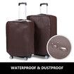 3 Piece Luggage Set Travel Suitcases Hard Carry On Trolley Lightweight with TSA Lock and 2 Covers Red