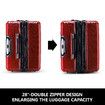 3 Piece Luggage Set Travel Suitcases Hard Carry On Trolley Lightweight with TSA Lock and 2 Covers Red