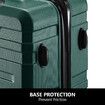 3 Piece Luggage Set Hard Carry On Travel Suitcases Trolley Lightweight with TSA Lock and 2 Covers Green