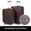 3 Piece Luggage Set Hard Carry On Travel Suitcases Trolley Lightweight with TSA Lock and 2 Covers Green