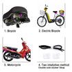 Wireless Motorcycle,Bicycle Burglar Alarm, Waterproof and Super Loud