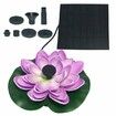 Solar Fountain, Lotus Leaf Flower Floating Floating Water Pump