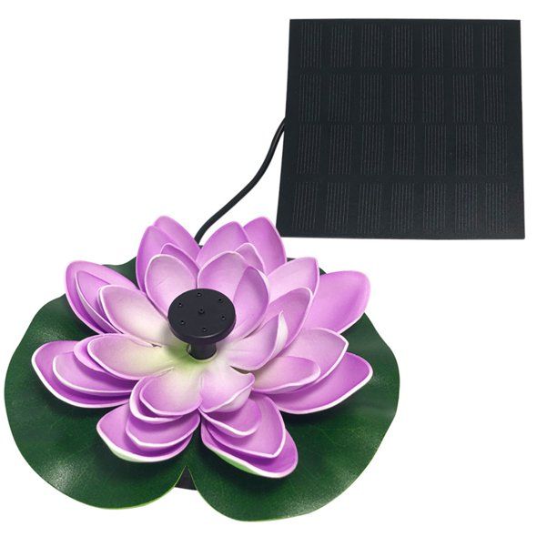 Solar Fountain, Lotus Leaf Flower Floating Floating Water Pump