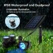 Solar Spotlights Lights Outdoor LED IP68 Waterproof RGB Color Solar Lamp for Swimming Pool, Garden