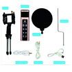 Microphone mobile phone livestream karaoke microphone supports compatibility