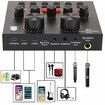 Podcast Microphone Bundle Livestream Mic Kit with Live Sound Card Adjustable Metal Shock Mount Recording Broadcasting Gold