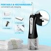 Cordless Water Dental Flosser Rechargeable 5 Modes and 5 Jet Tips for Family